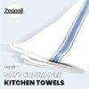 Zeppoli Classic Dish Towels – 100% Cotton, Super Absorbent & Machine Washable (15 Pack)