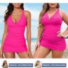 Vintage Elegance Meets Modern Comfort – Aleumdr Retro Tankini Swimdress