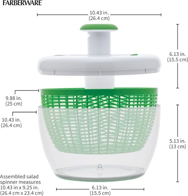 Freshness at Your Fingertips – Farberware Pro Pump Salad Spinner