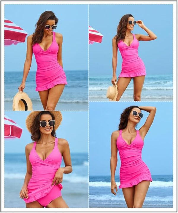 Vintage Elegance Meets Modern Comfort – Aleumdr Retro Tankini Swimdress