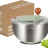 Crisp, Clean Greens – Stainless Steel Salad Spinner