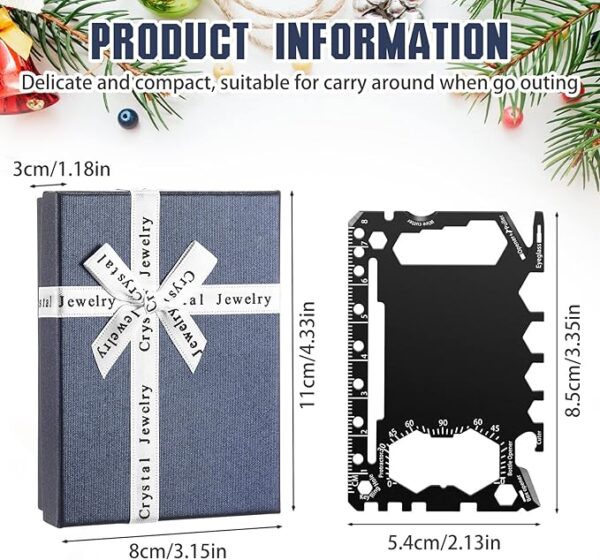 46-in-1 Survival Credit Card Multitool – Compact Wallet Tool for Men, Dad, Husband, Boyfriend