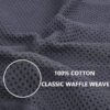 Homaxy Waffle Weave Kitchen Dish Towels – 100% Cotton, Ultra Soft & Quick-Drying (6-Pack, Mixed Colors)