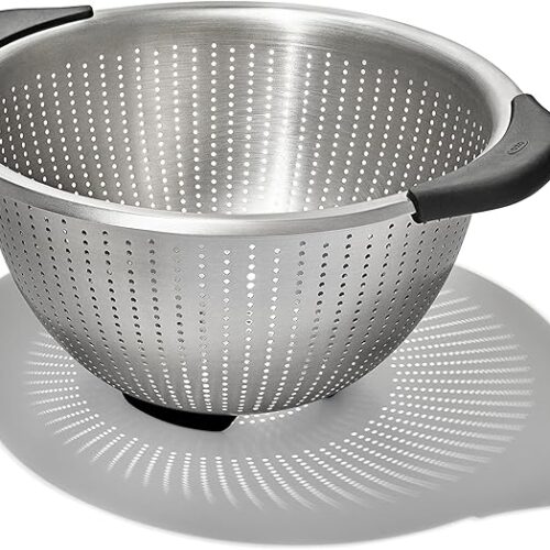 Effortless Straining – OXO Good Grips 5-Quart Stainless Steel Colander