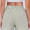 Chic Comfort – ANRABESS Gingham Plaid Boxer Shorts