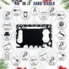 46-in-1 Survival Credit Card Multitool – Compact Wallet Tool for Men, Dad, Husband, Boyfriend
