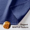 Native Fab Waffle Kitchen Towels – 100% Cotton, Ultra-Absorbent & Quick-Drying (6 Pack)