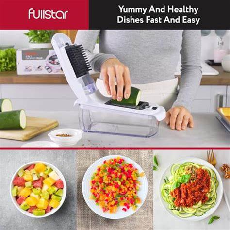 Transform Your Meal Prep – Fullstar 4-in-1 Vegetable Chopper & Spiralizer
