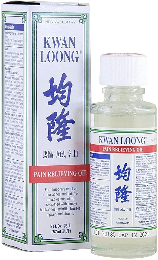 Kwan Loong Oil – Pain Relief Massage Oil, Family Size 57ml