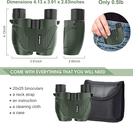 20×25 Compact Binoculars – Your Perfect Outdoor Companion