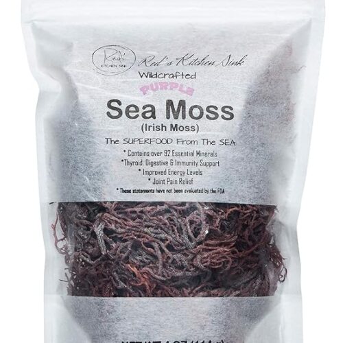 Purple Sea Moss – Wildcrafted Irish Moss from St. Lucia (4oz)